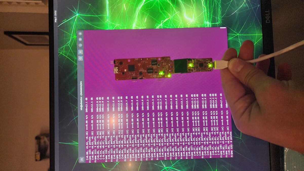 IWR6843AOP mmWave output